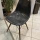 DSW chair black fibre black dowel walnut Eames Herman Miller vintage 1950