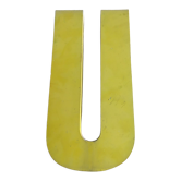 Vintage industrial letter in zinc