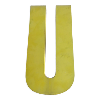 Vintage industrial letter in zinc