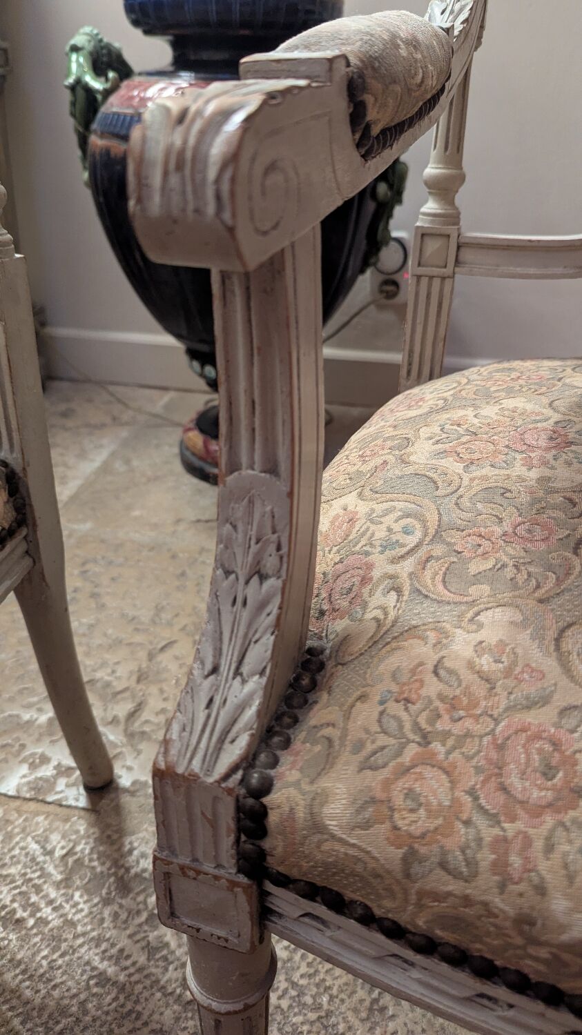 Pair of Louis XVI armchairs