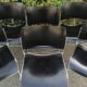 Set de 6 chaises noires David Rowland 40/4
