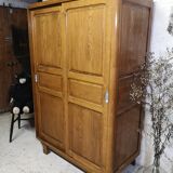 Parisian wardrobe 40/50 old oak patina