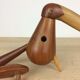 Moulin à poivre toucan par Tonn P. en teck, scandinave