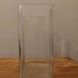 Rectangular glass vase