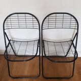 Set of 2 Alland folding chairs by Niels Gamelsgaard