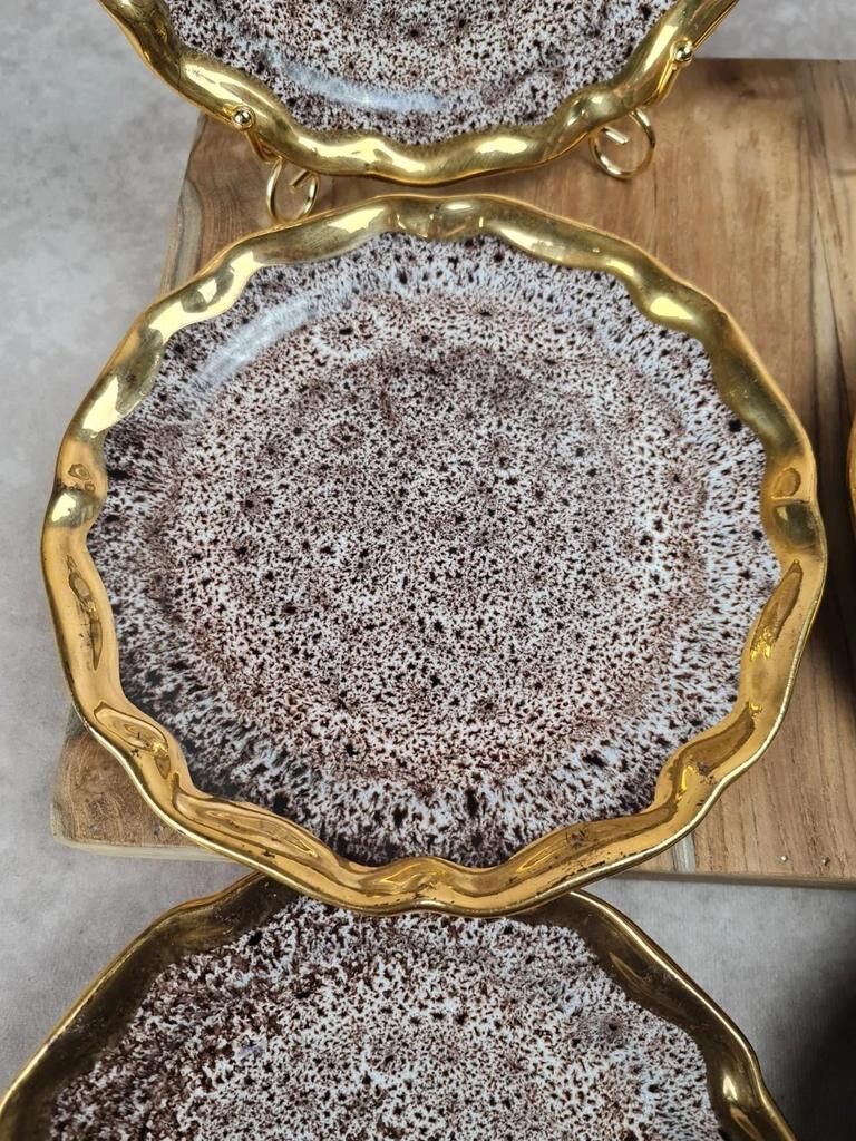Set of 6 dessert plates – Marius Giuge Vallauris – Rare pieces & collection