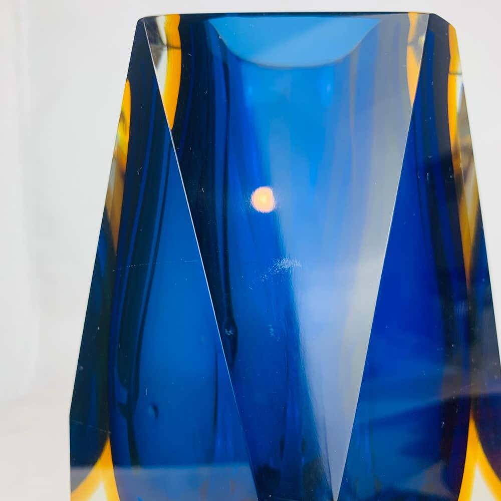 Pair of Sommerso Murano vases by Alessandro Mandruzzato
