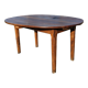 Oval solid walnut farmhouse table