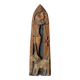 Bas-relief sculpture of Saint Roch and his dog - 20th Century Folk Art