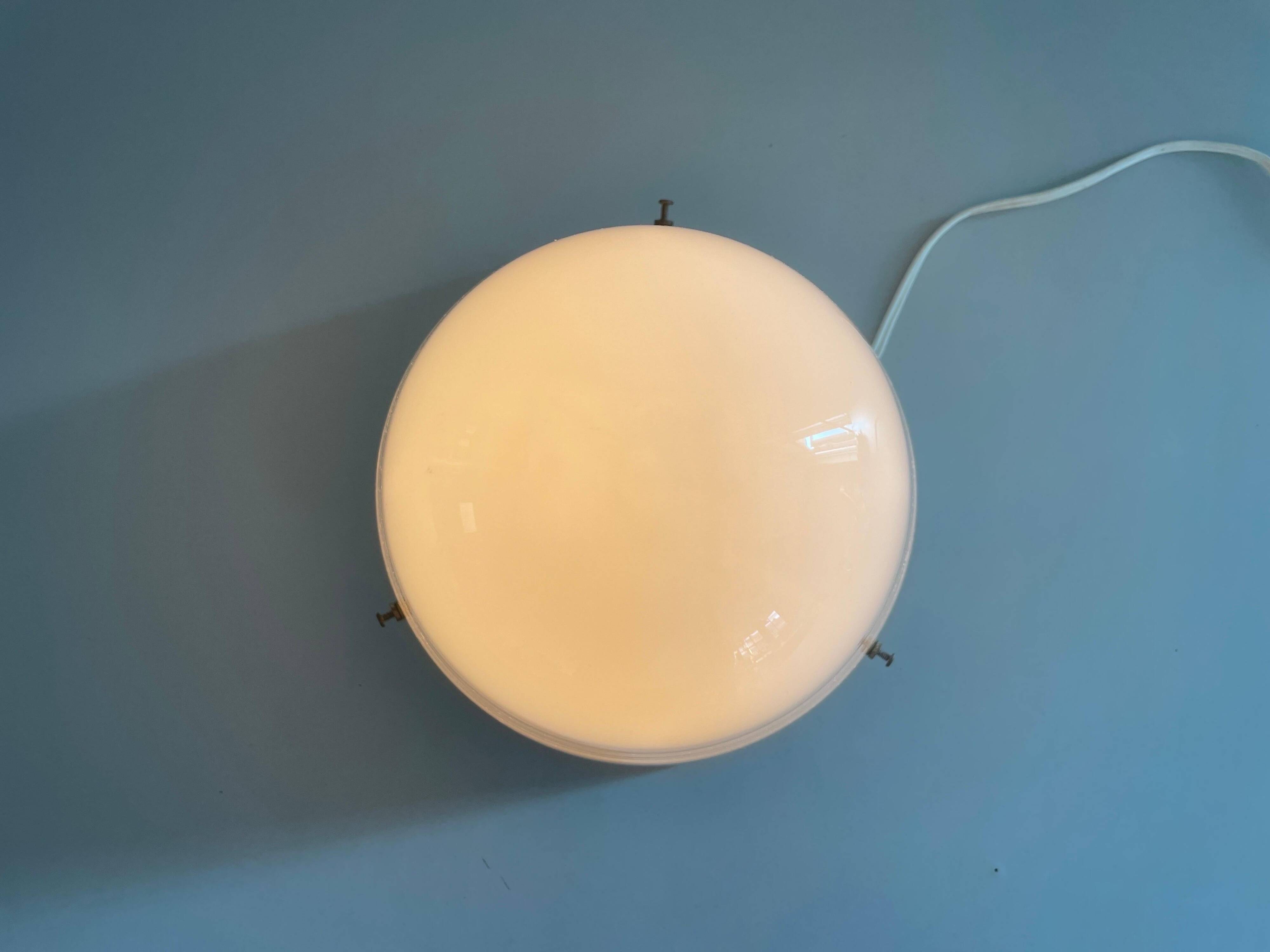 Flush-mounted Art Deco ceiling light with ceramic base, 1940s, Germany