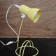 Lampe de bureau vintage jaune 1980