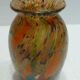 Vase old multicolored glass millefiori Murano