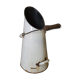 Seau à charbon porte parapluie émaillé blanc