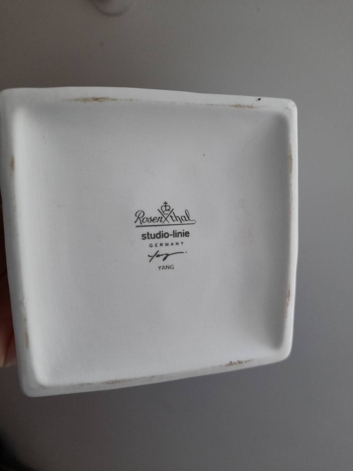 Rosenthal Linie biscuit vase milk brick