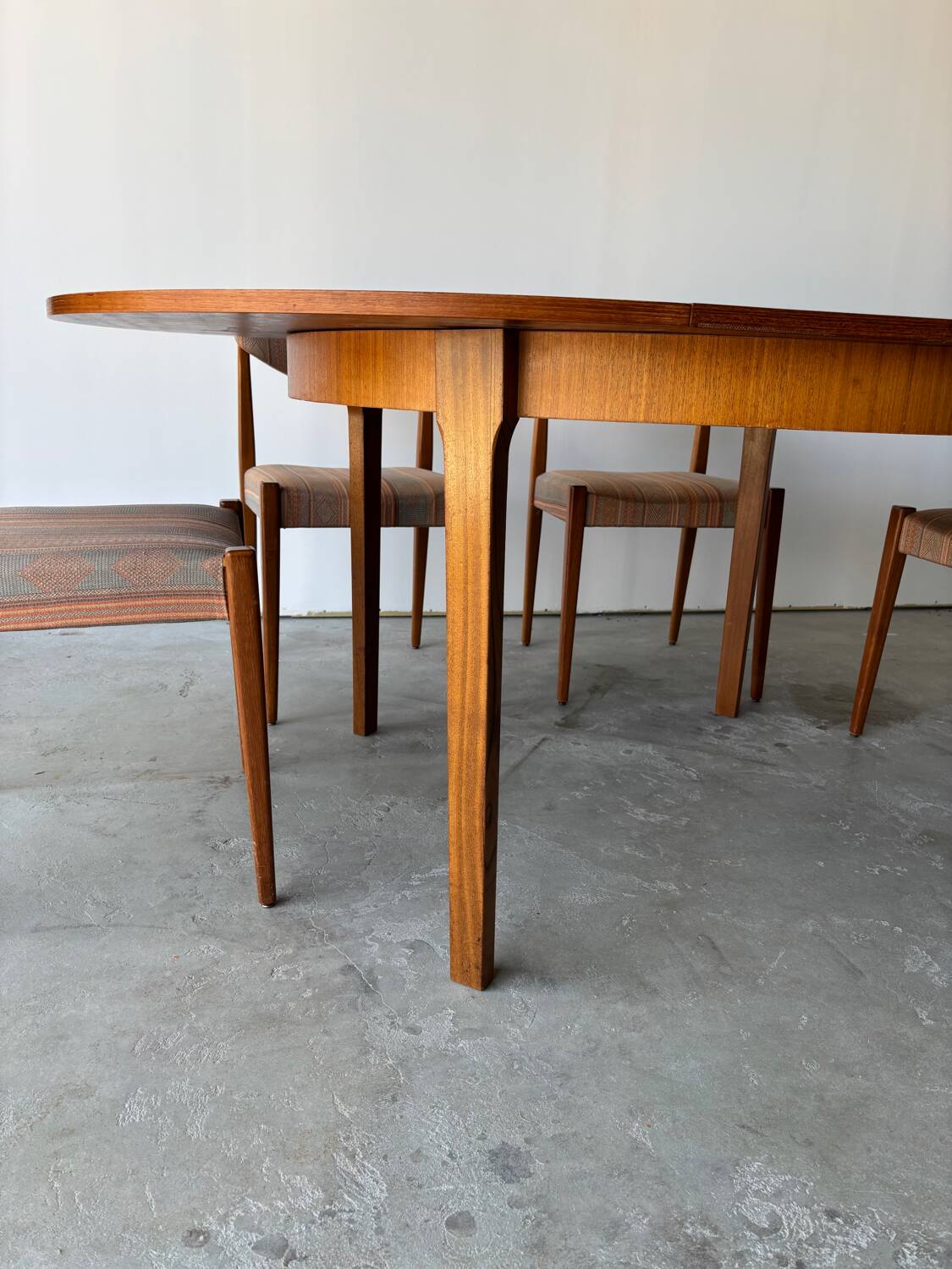 Dining table with extension for 6 people by LB Kofod Larsen vintage