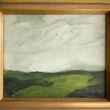 Small Vintage Oil On Canvas Landscape signed by artist B.Delefors