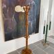 Vintage rattan parrot coat rack