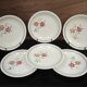 Lot de 6 assiettes demi creuses anciennes Salin France "Martine"