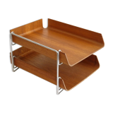 Vintage teak briefcase 1960