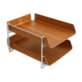 Vintage teak briefcase 1960
