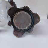 Paire de lampes à huile en bronze d'époque Napoléon III.
