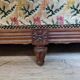 banquette de style Louis XVI vers 1900 tapisserie façon velours de gênes a décors floral