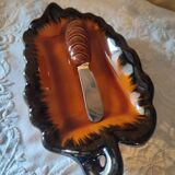 Plat apéritif Beurrier feuille Vallauris