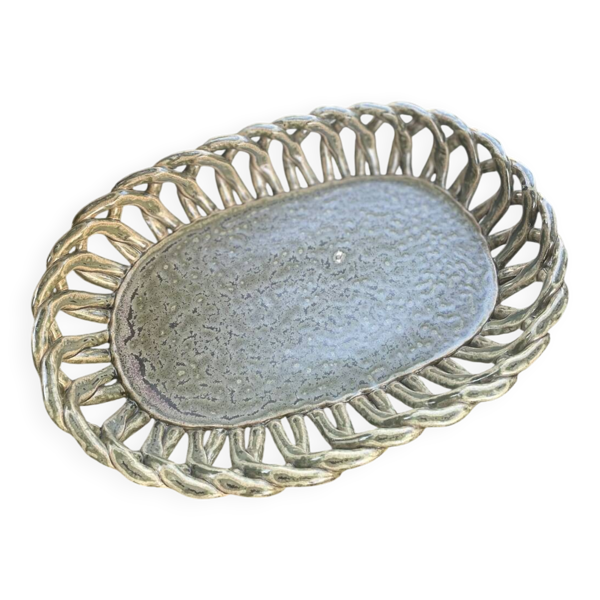 Corbeille en céramique tressée