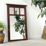 Antique beveled mirror on a wooden frame, 1930