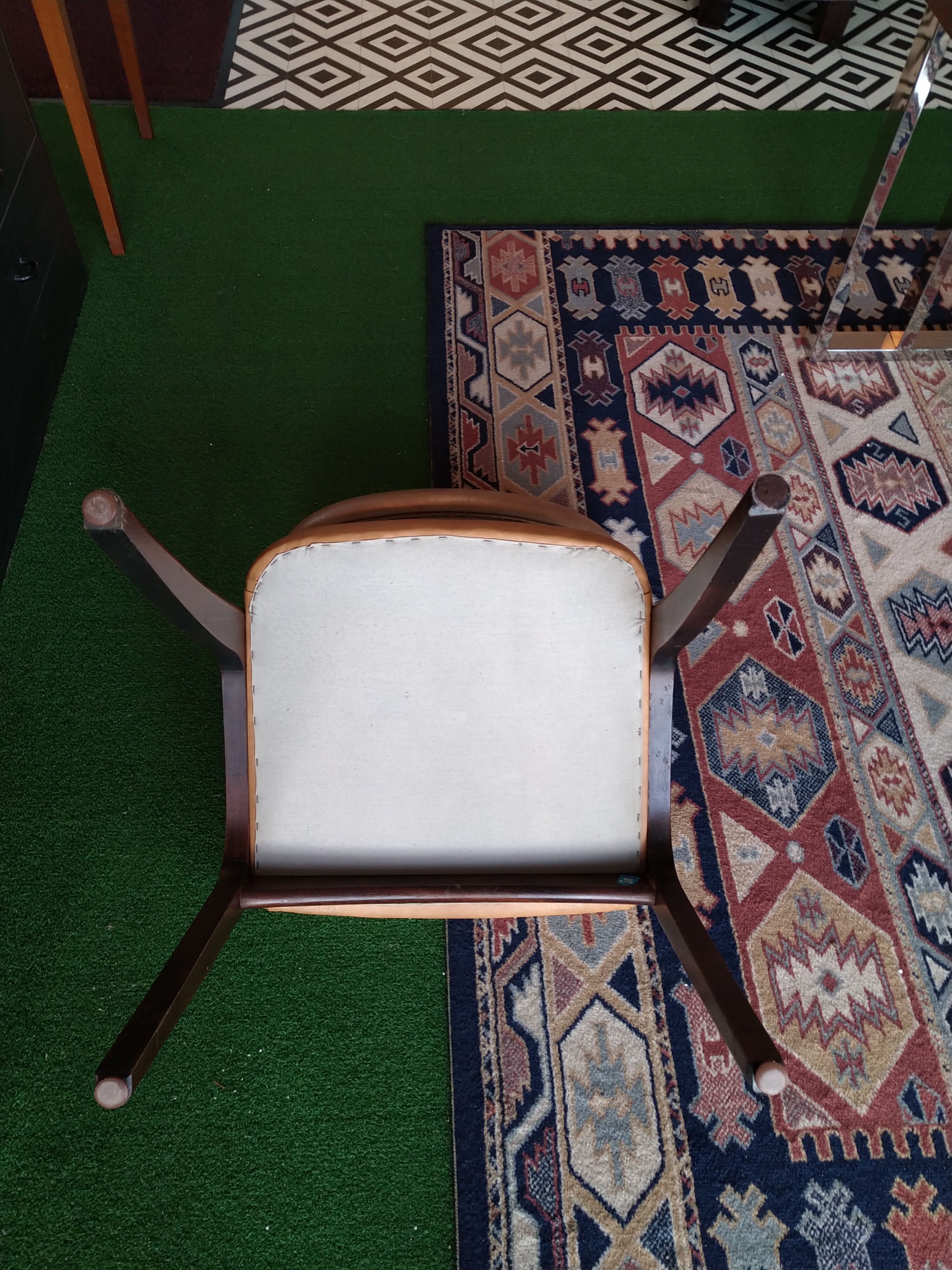 Lot de six chaises teck années 60