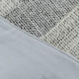 2x8 Kilim White Black Solid Kilim Runner Rug, 72x254Cm