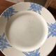 set of 7 dessert plates and 1 vintage serving dish