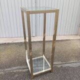 Vintage metal and glass column
