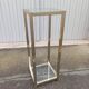 Vintage metal and glass column