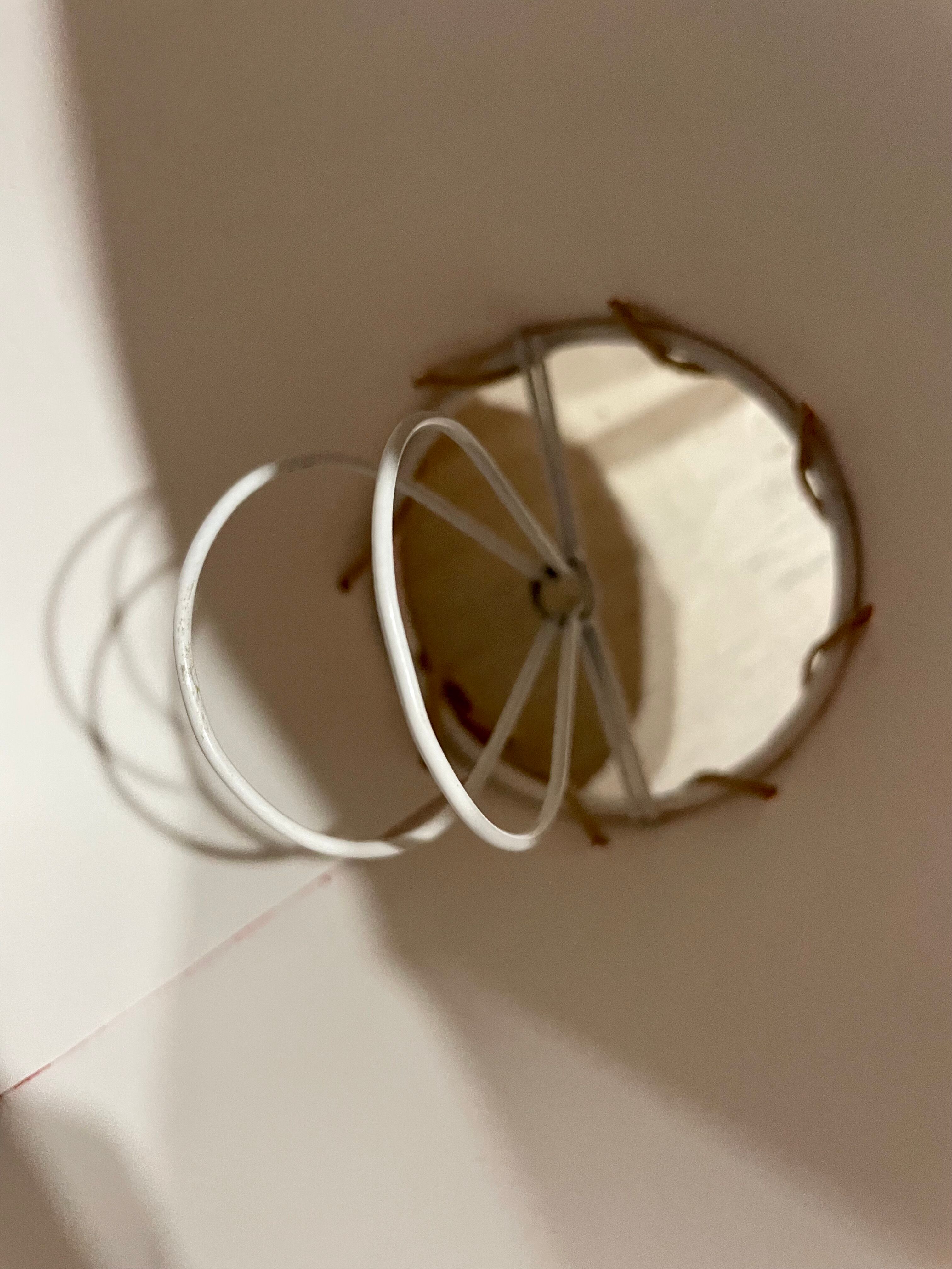 Lampshade linen canvas grapevine