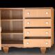 Art Deco oak chest of drawers (1950s/1960s). Very good condition.