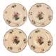 Set of 4 flat plates Sarreguemines service Agreste