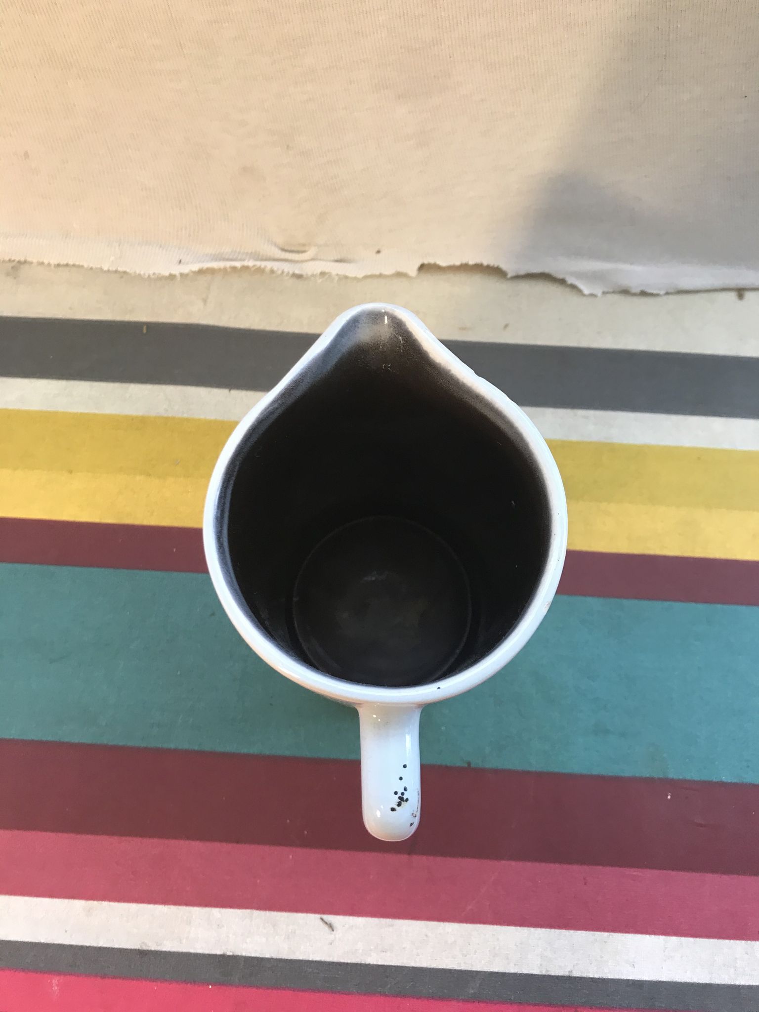 Vintage ceramic pitcher by Desvres Gabriel Fourmaintraux