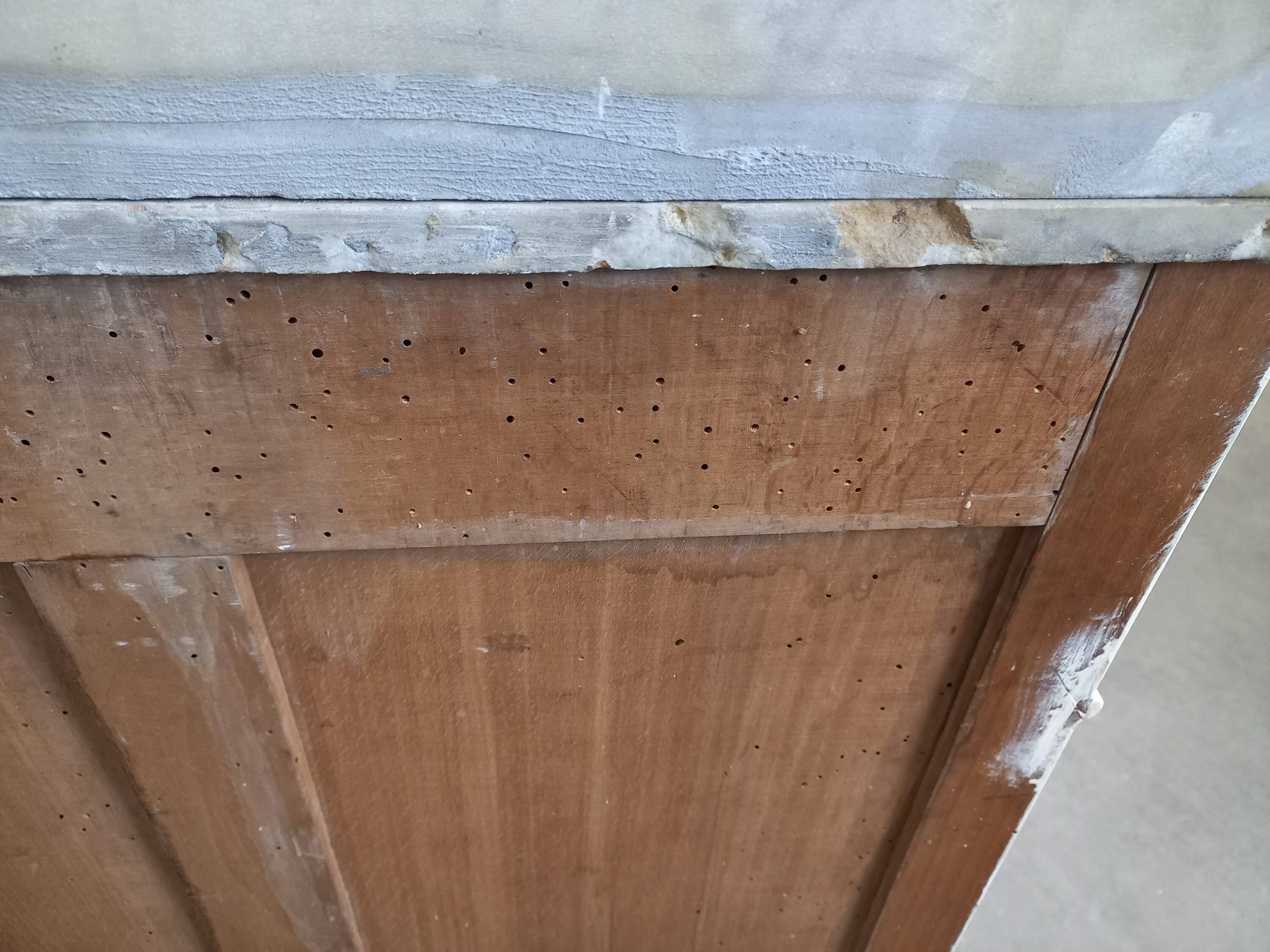 Marble top bathroom cabinet