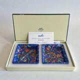 Hermès – Pair of porcelain catchalls – Provenance Ministry of Foreign Affairs