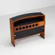 Erik Buch boomerang dry bar set in teak Dyrlund Denmark 1960