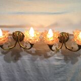 Pair of sconces Bronze 2 lights