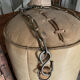 Vintage leather boxing bag