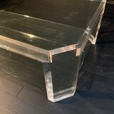 David Lange double-plated coffee table