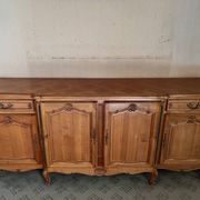 Grand buffet enfilade in Louis XV style in cherry wood – 240 cm