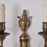 Louis XVI style bronze wall lamp