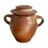 Sandstone pot with ears and lid the Borne