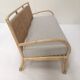 3-seater rattan and canning sofa