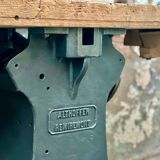 Industrial workbench with cast iron base