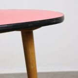 Mid Century Italian Oval Red Table